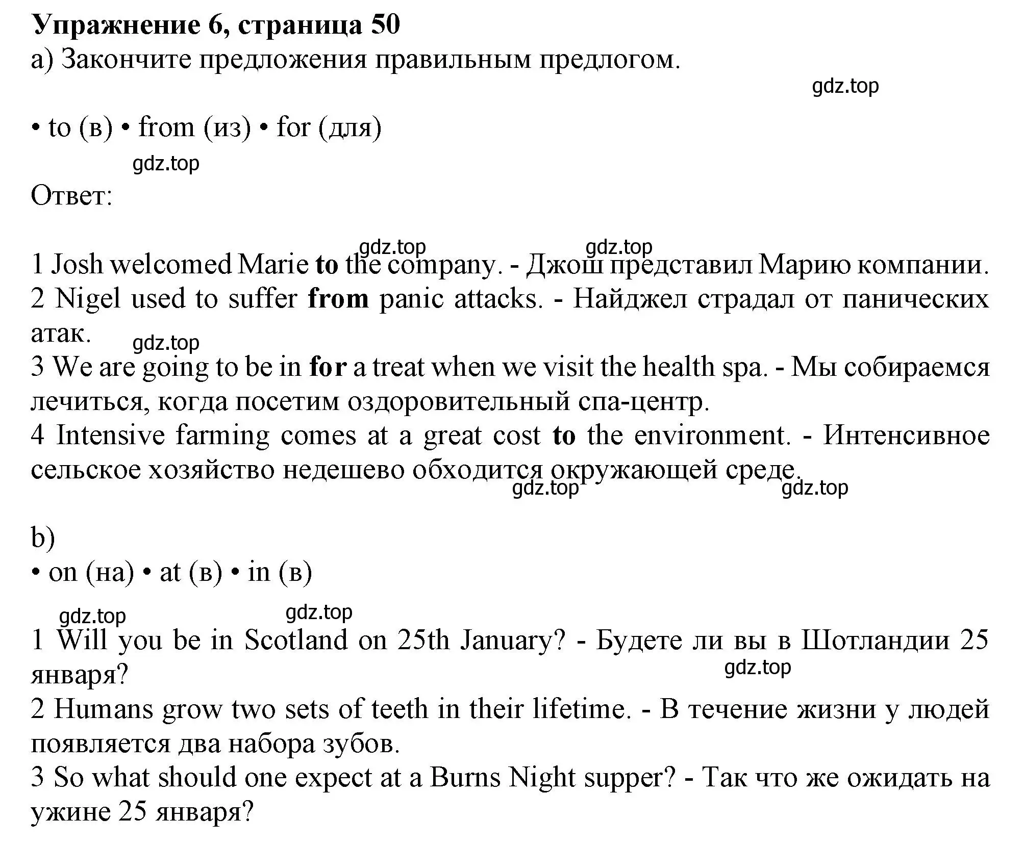 Решение номер 6 (страница 50) гдз по английскому языку 10 класс Афанасьева, Дули, рабочая тетрадь