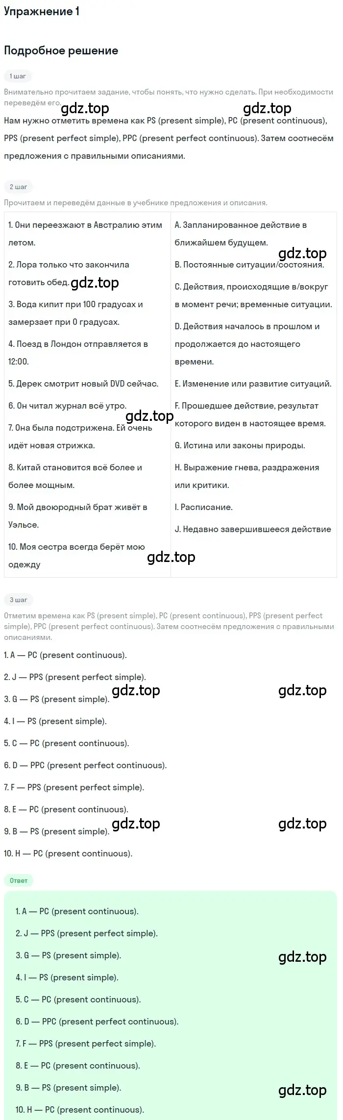 Решение 2. номер 1 (страница 6) гдз по английскому языку 10 класс Афанасьева, Дули, рабочая тетрадь