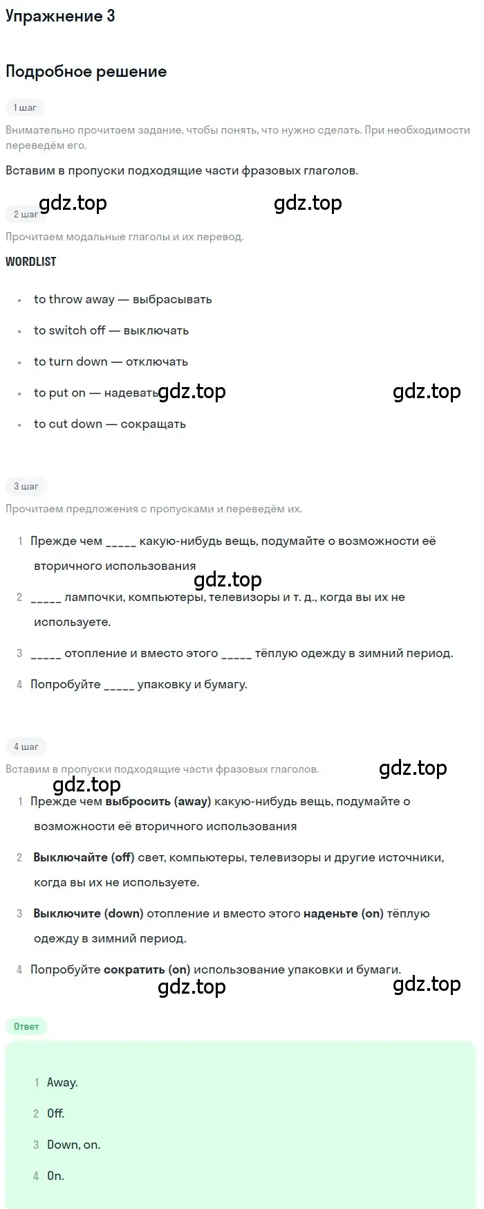 Решение 2. номер 3 (страница 28) гдз по английскому языку 10 класс Афанасьева, Дули, рабочая тетрадь