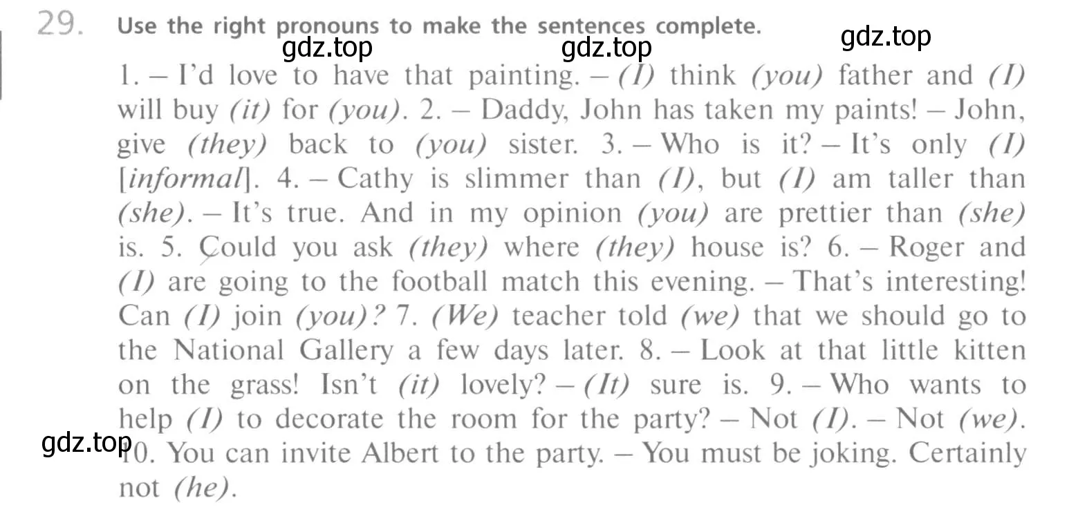 Условие номер 29 (страница 28) гдз по английскому языку 10 класс Афанасьева, Михеева, учебник