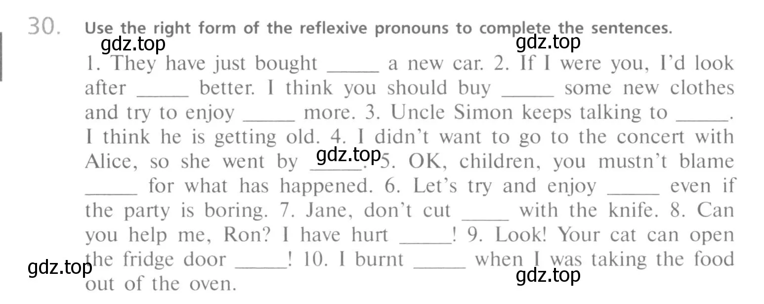 Условие номер 30 (страница 28) гдз по английскому языку 10 класс Афанасьева, Михеева, учебник