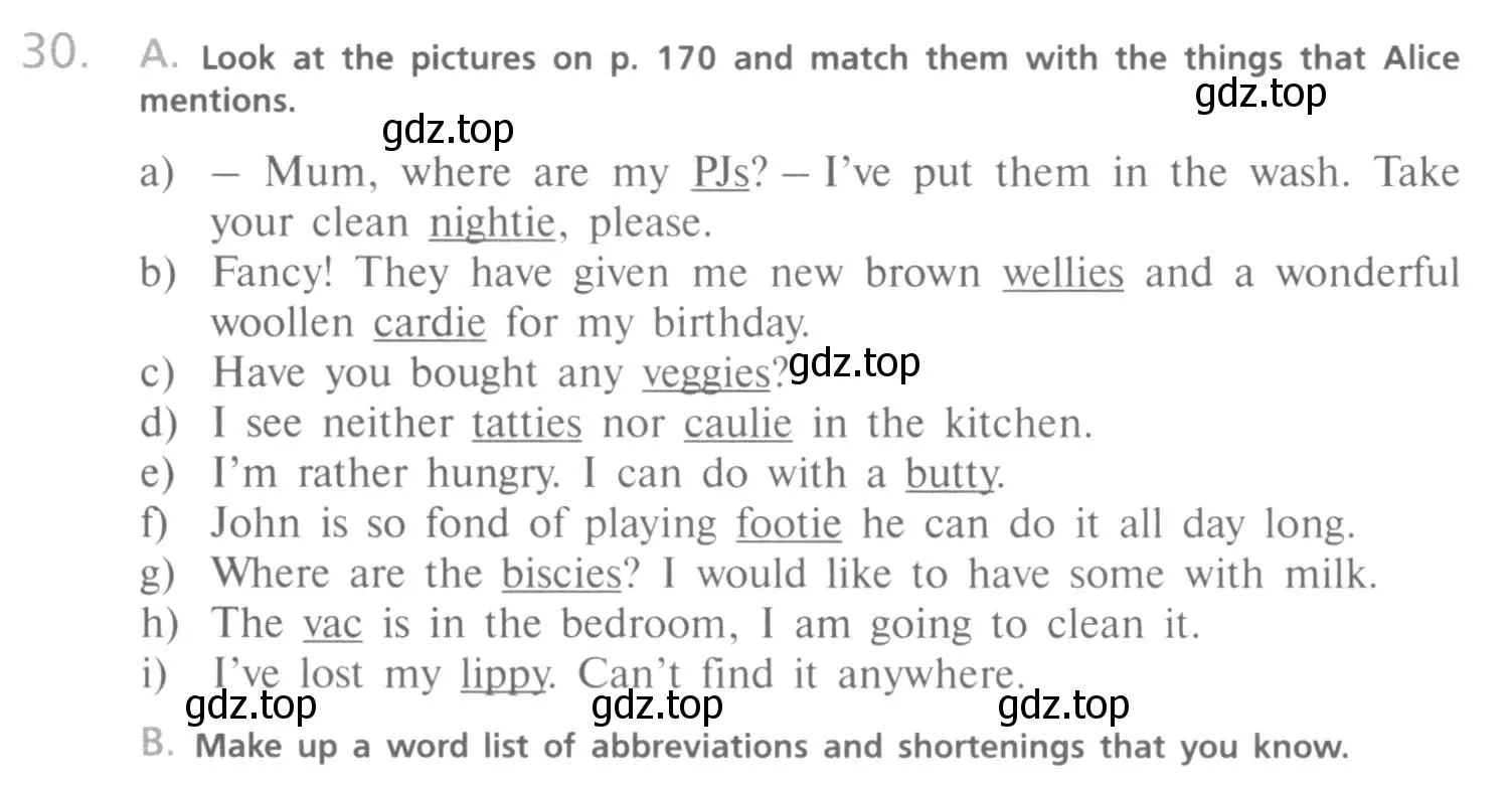 Условие номер 30 (страница 169) гдз по английскому языку 10 класс Афанасьева, Михеева, учебник