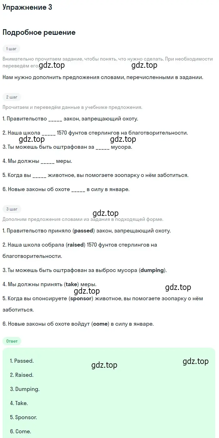 Решение 2. номер 3 (страница 161) гдз по английскому языку 10 класс Афанасьева, Дули, учебник