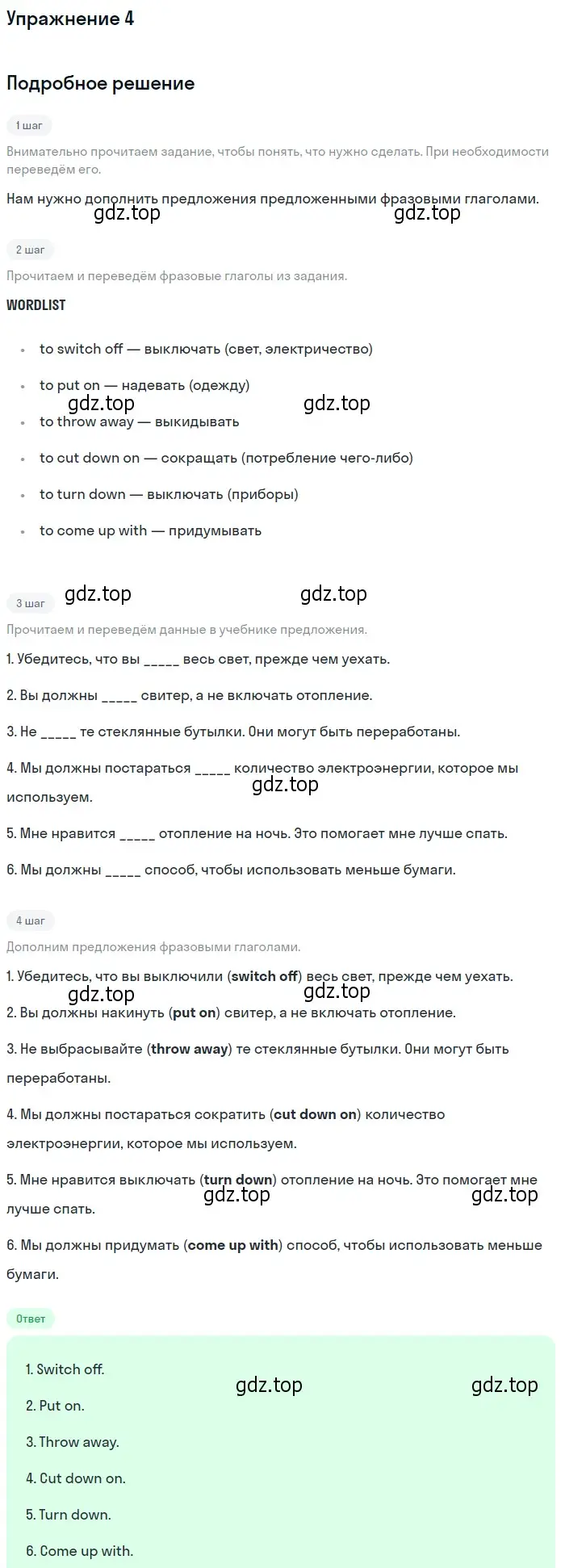 Решение 2. номер 4 (страница 161) гдз по английскому языку 10 класс Афанасьева, Дули, учебник