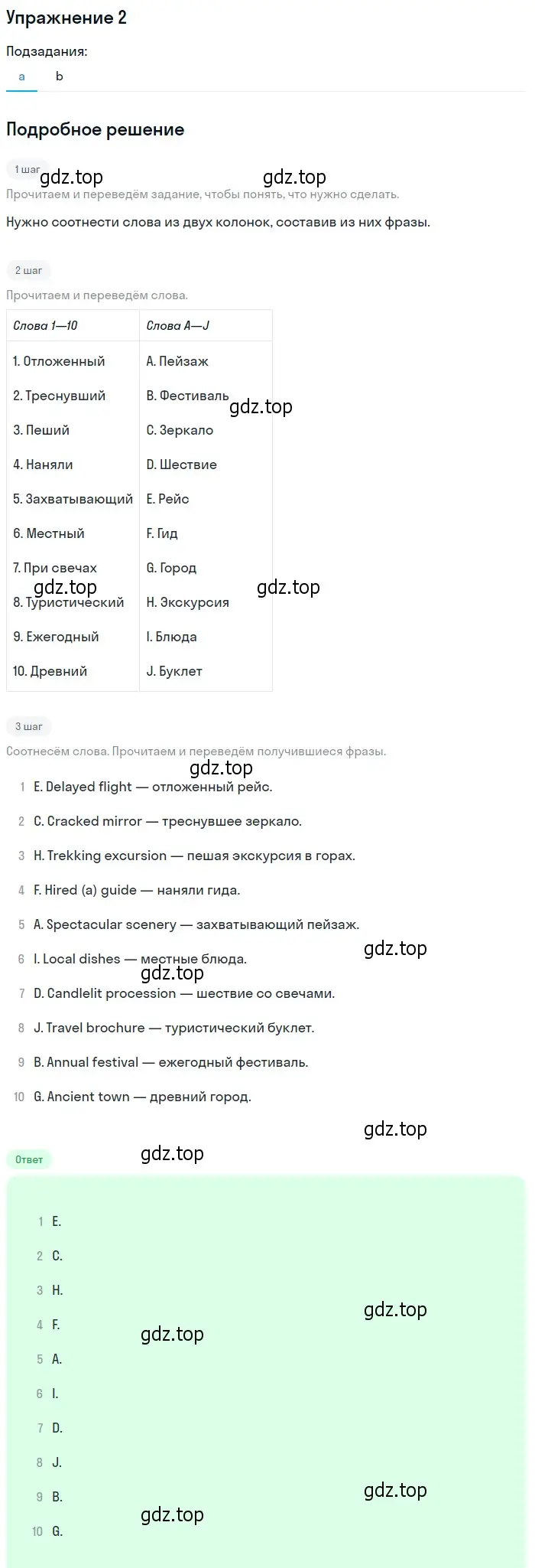 Решение 2. номер 2 (страница 162) гдз по английскому языку 10 класс Афанасьева, Дули, учебник