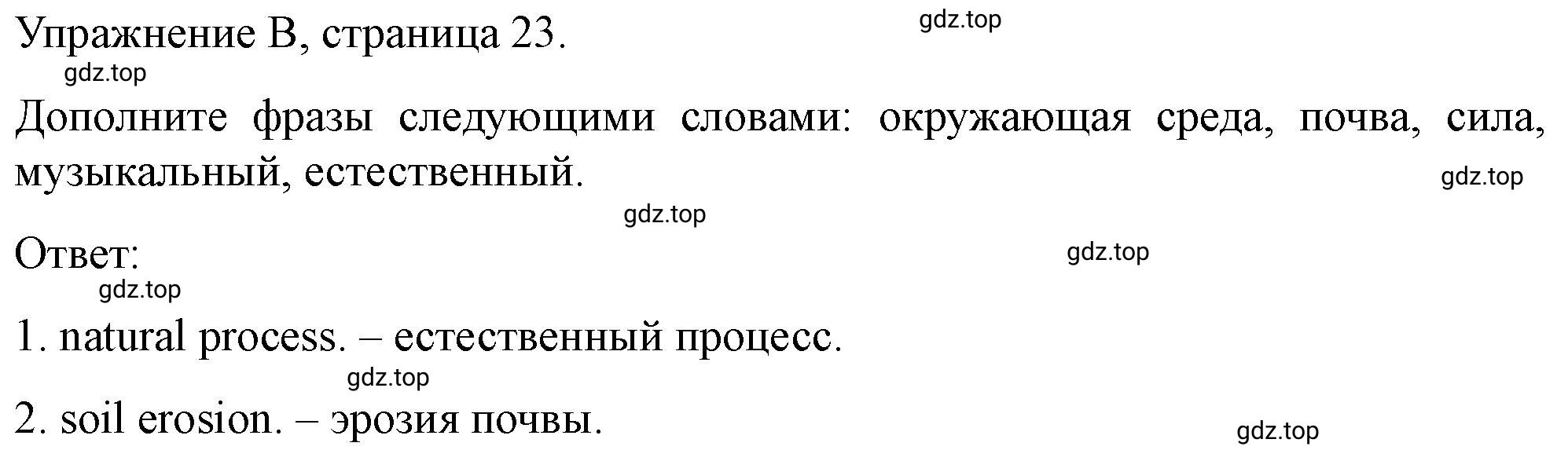 Решение  B (страница 23) гдз по английскому языку 10 класс Баранова, Дули, контрольные задания