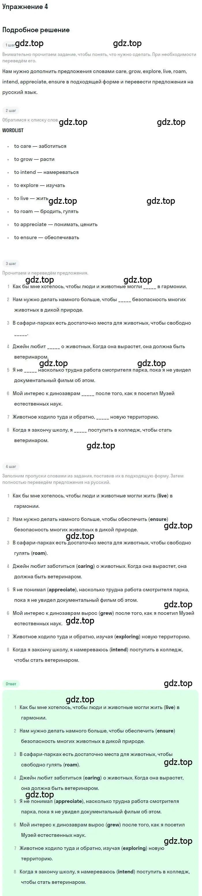 Решение номер 4 (страница 51) гдз по английскому языку 10 класс Баранова, Дули, рабочая тетрадь