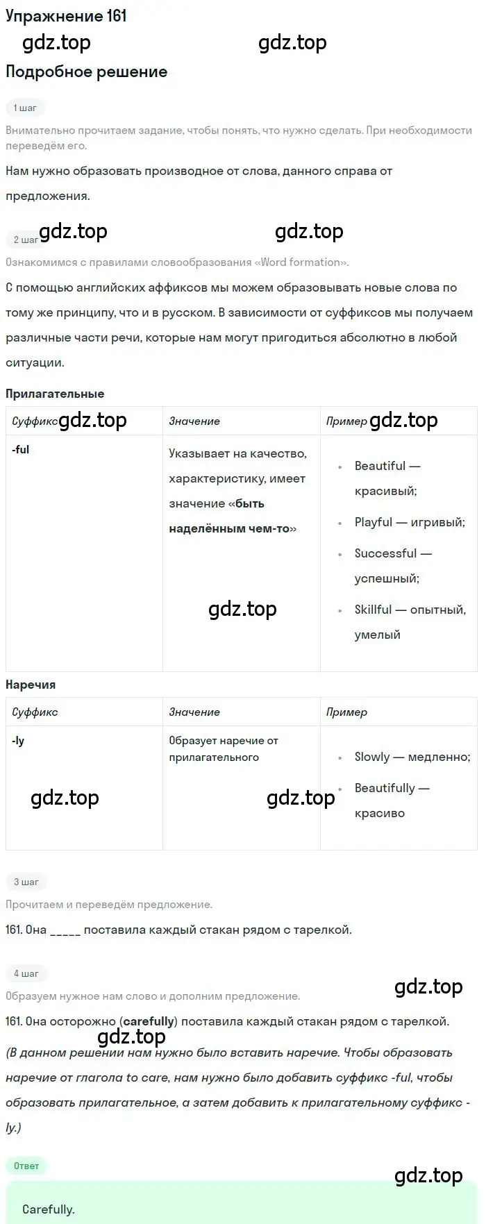 Решение номер 161 (страница 95) гдз по английскому языку 10 класс Баранова, Дули, рабочая тетрадь