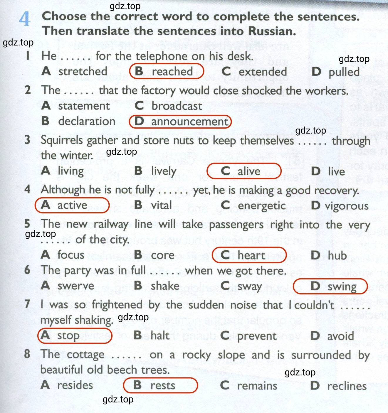 Решение 2. номер 4 (страница 37) гдз по английскому языку 10 класс Баранова, Дули, рабочая тетрадь