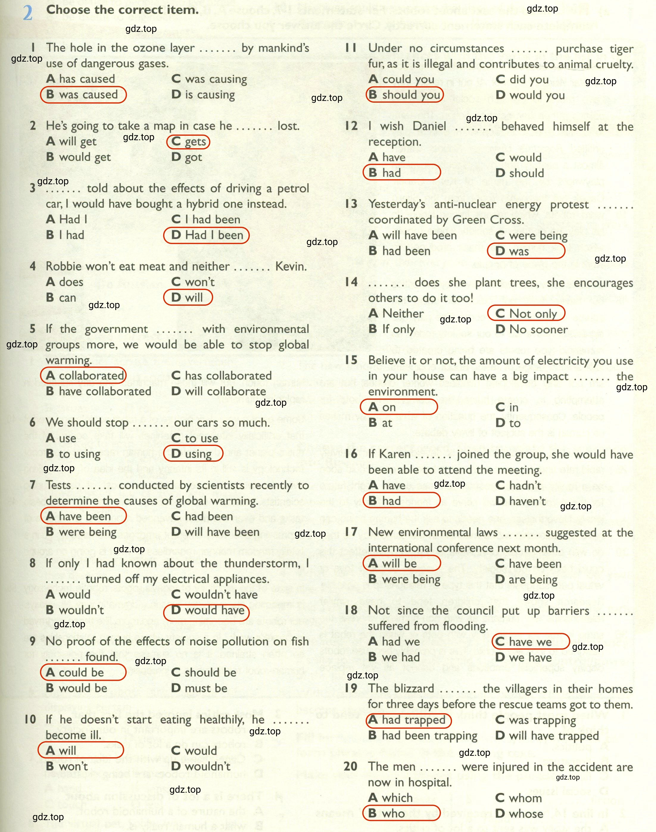 Решение 2. номер 2 (страница 59) гдз по английскому языку 10 класс Баранова, Дули, рабочая тетрадь