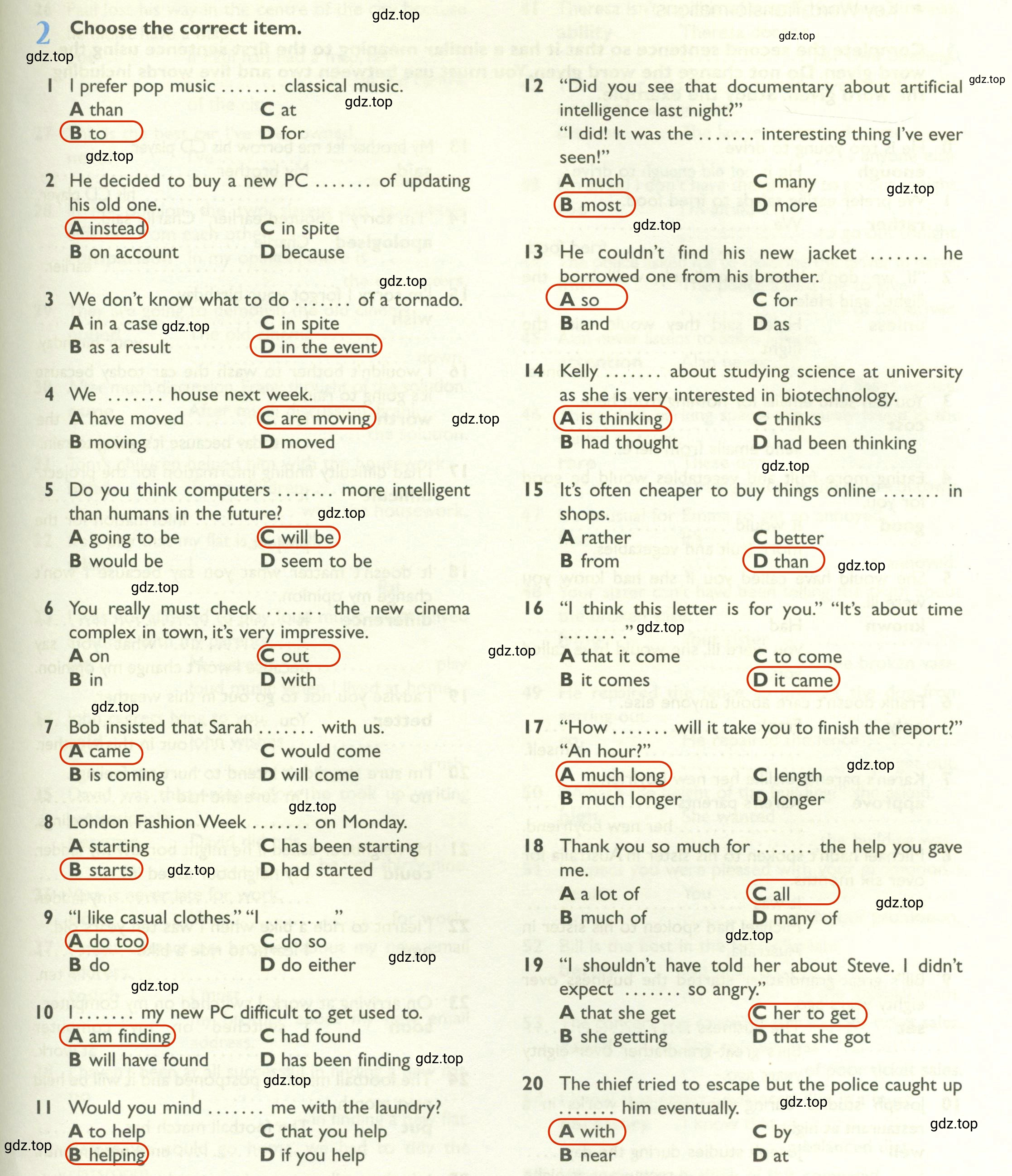 Решение 2. номер 2 (страница 73) гдз по английскому языку 10 класс Баранова, Дули, рабочая тетрадь