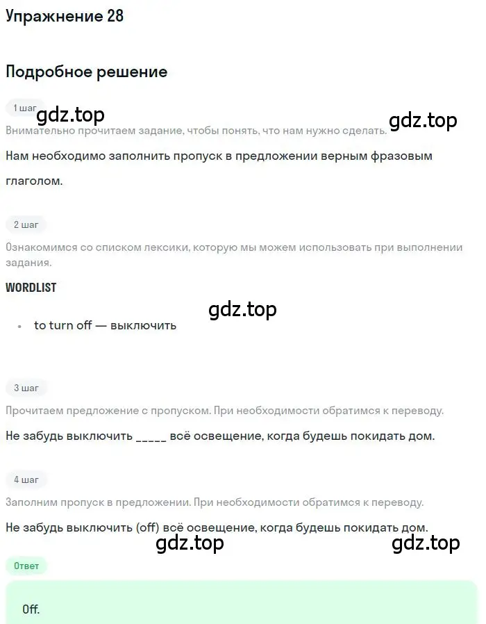 Решение 3. номер 28 (страница 99) гдз по английскому языку 10 класс Баранова, Дули, рабочая тетрадь