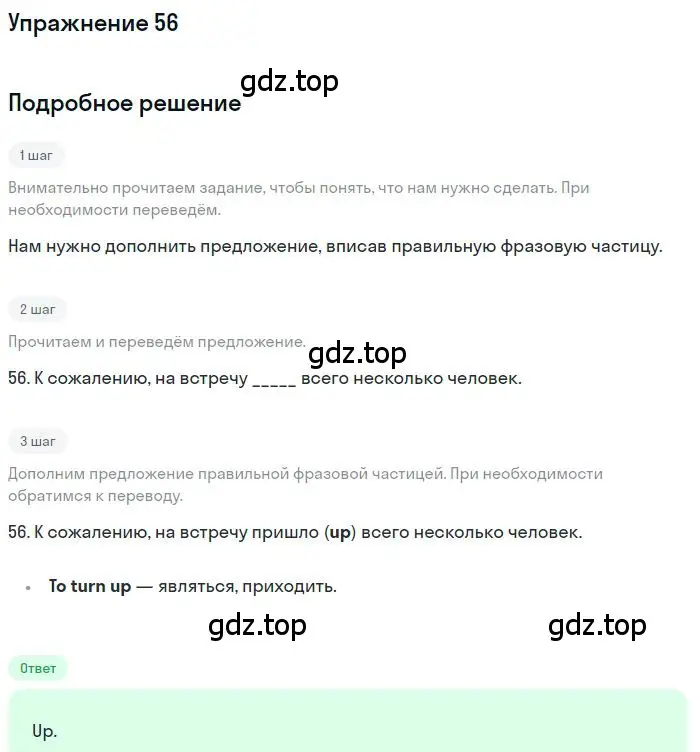 Решение 3. номер 56 (страница 100) гдз по английскому языку 10 класс Баранова, Дули, рабочая тетрадь