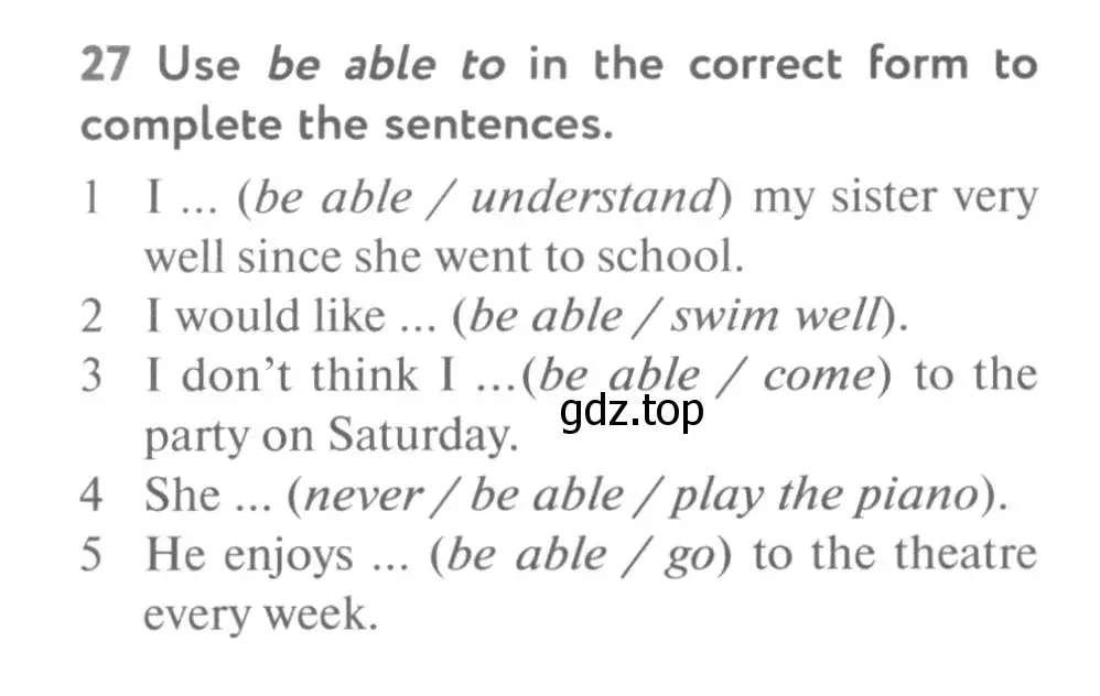Условие номер 27 (страница 62) гдз по английскому языку 10 класс Биболетова, Бабушис, учебник