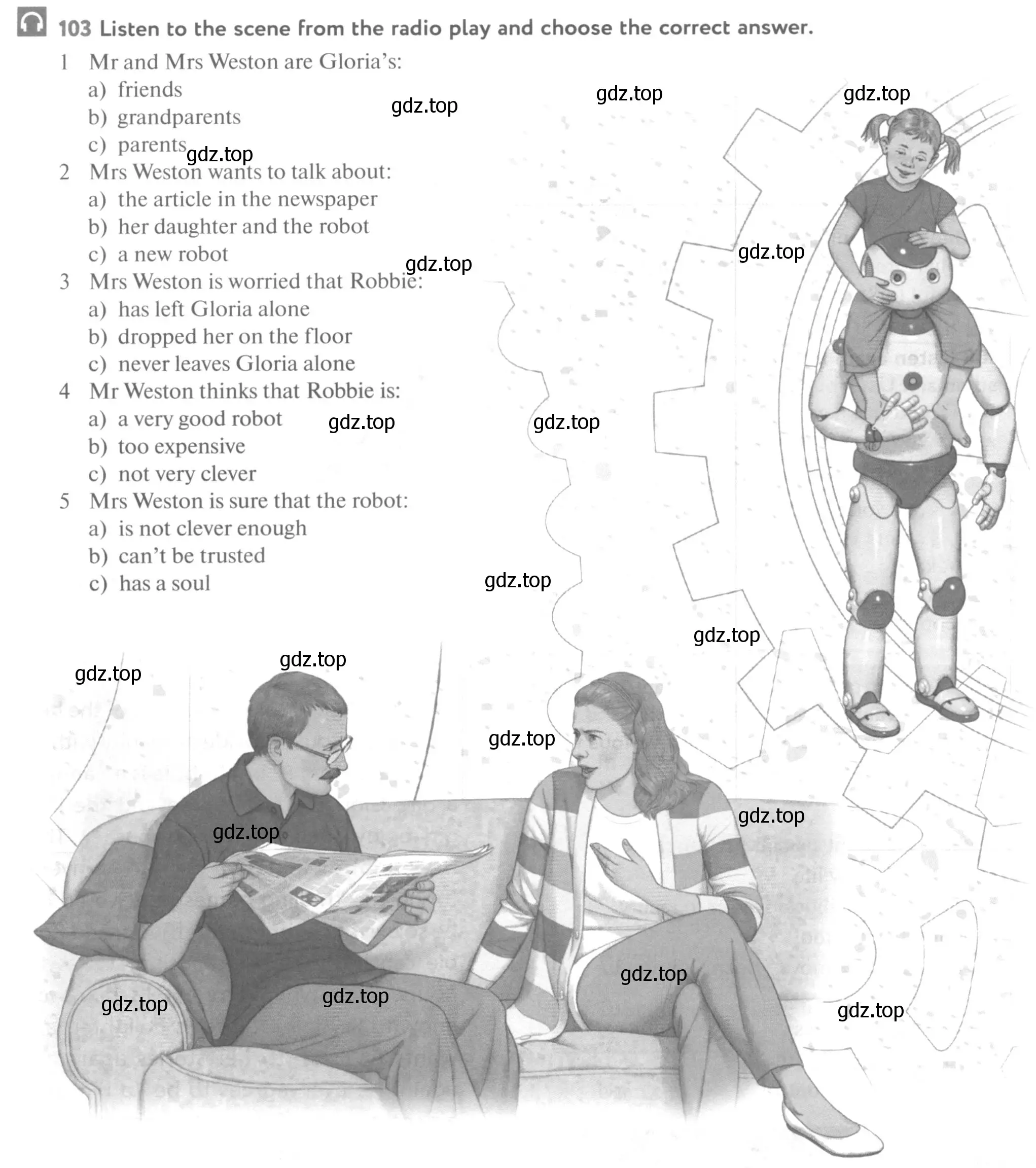 Условие номер 103 (страница 122) гдз по английскому языку 10 класс Биболетова, Бабушис, учебник