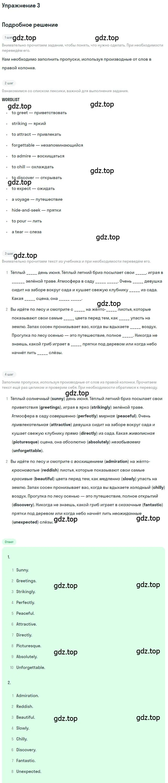 Решение номер 3 (страница 119) гдз по английскому языку 10 класс Афанасьева, Михеева, учебник