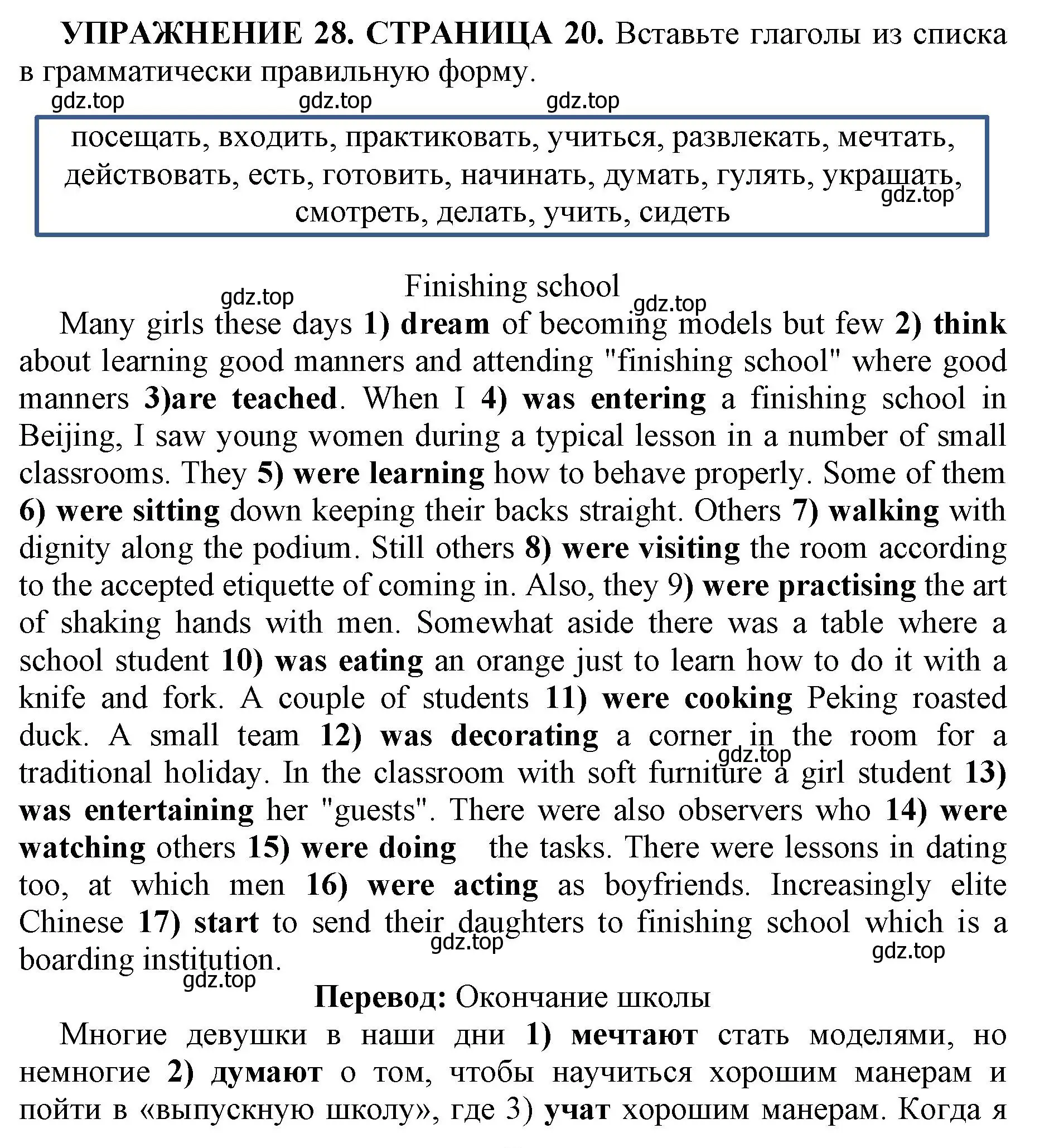 Решение номер 28 (страница 20) гдз по английскому языку 11 класс Мильруд, сборник грамматических упражнений