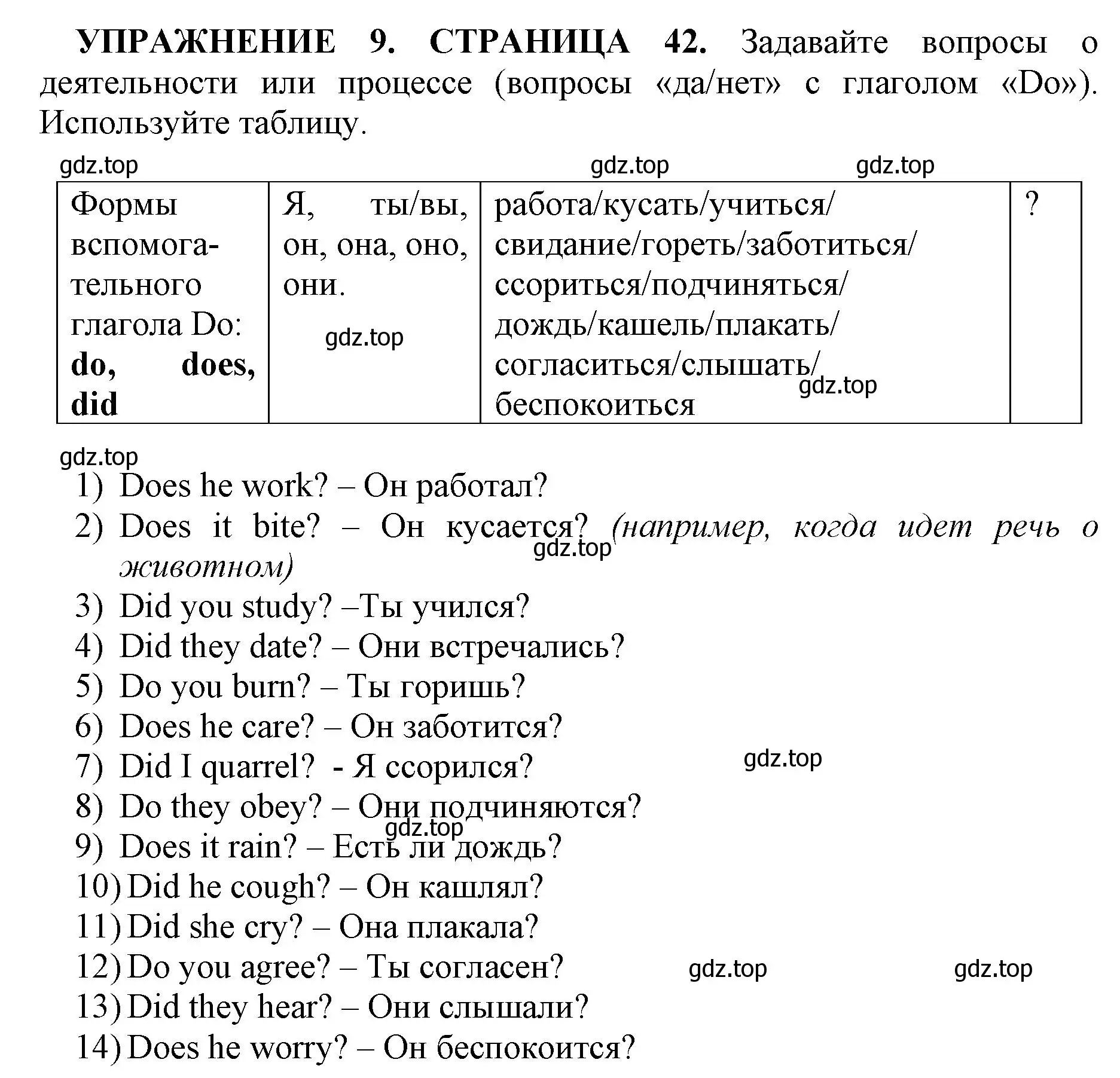 Решение номер 9 (страница 42) гдз по английскому языку 11 класс Мильруд, сборник грамматических упражнений