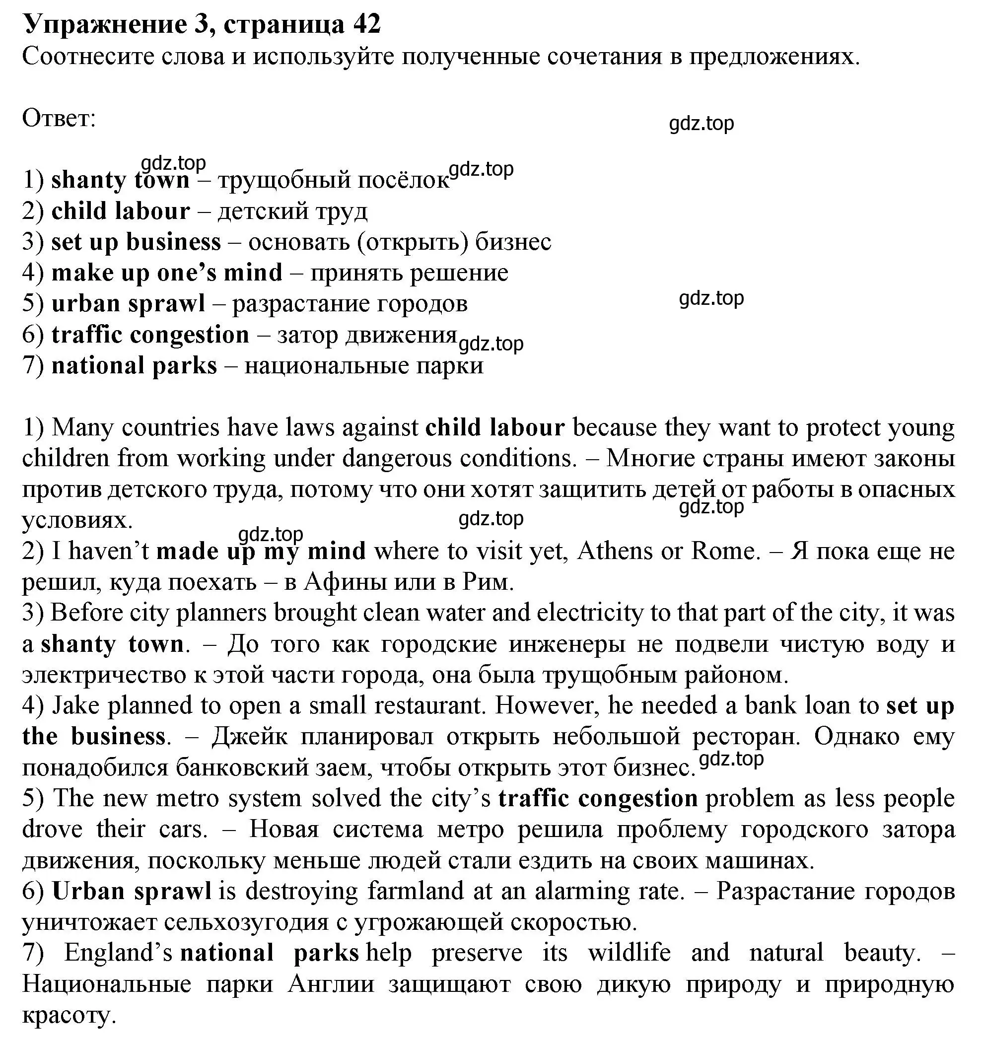 Решение номер 3 (страница 42) гдз по английскому языку 11 класс Афанасьева, Дули, рабочая тетрадь