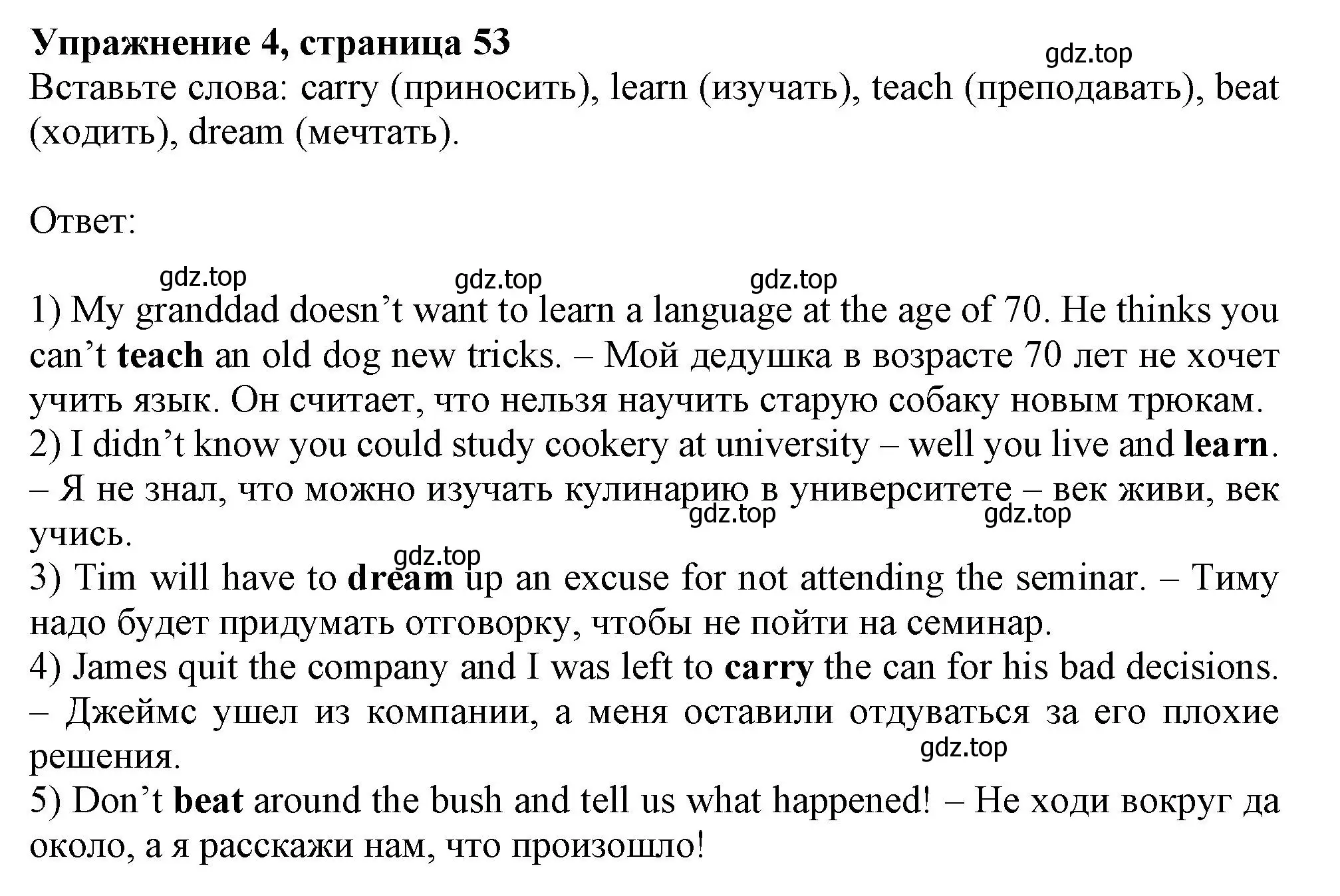 Решение номер 4 (страница 53) гдз по английскому языку 11 класс Афанасьева, Дули, рабочая тетрадь