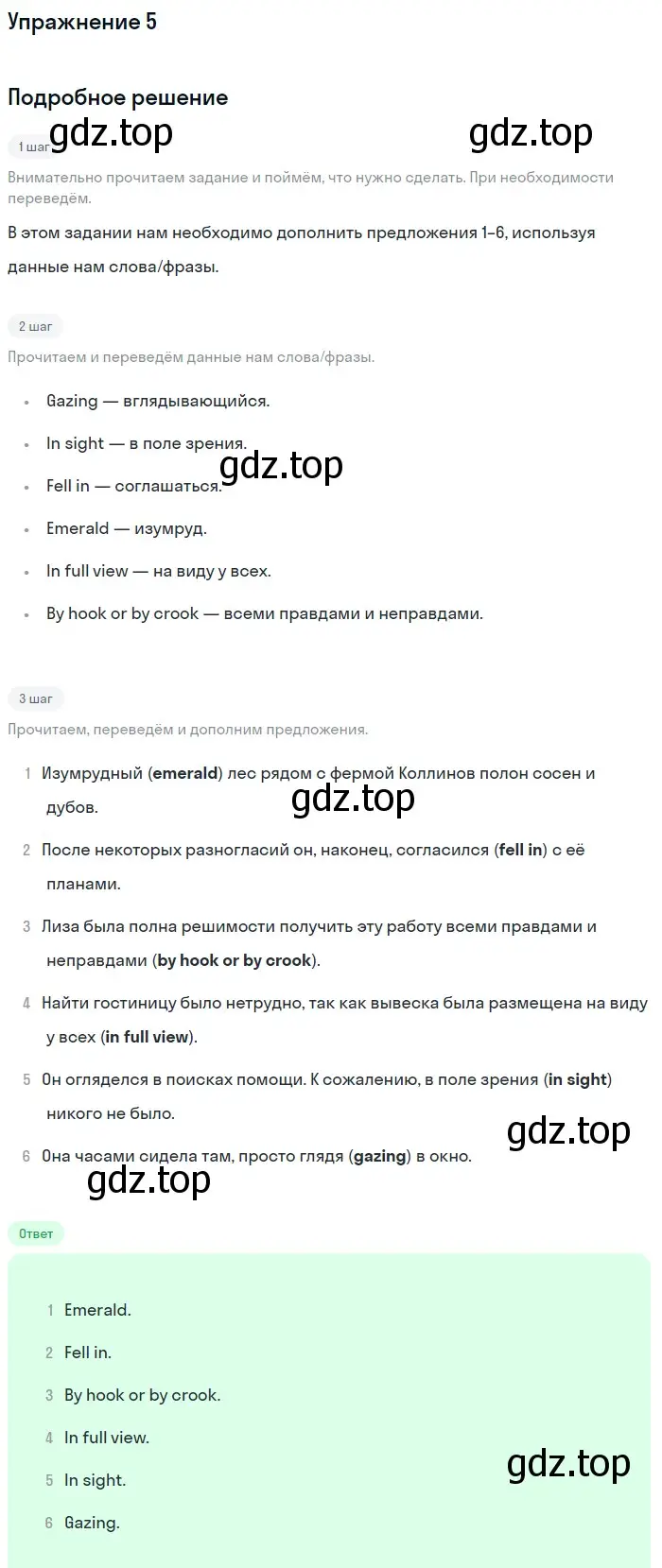 Решение 2. номер 5 (страница 40) гдз по английскому языку 11 класс Афанасьева, Дули, рабочая тетрадь