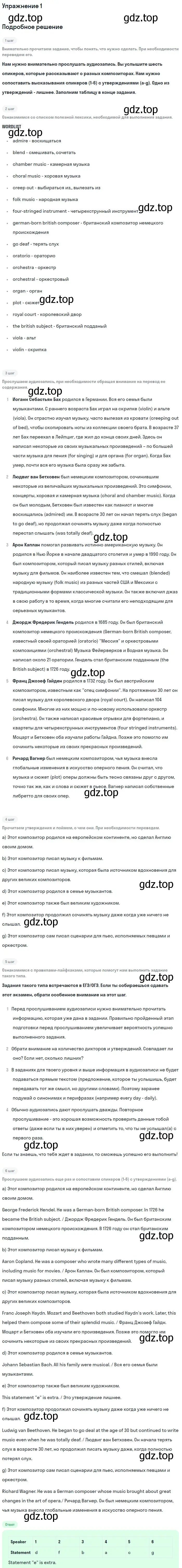 Решение номер 1 (страница 4) гдз по английскому языку 11 класс Афанасьева, Мичугина, рабочая тетрадь