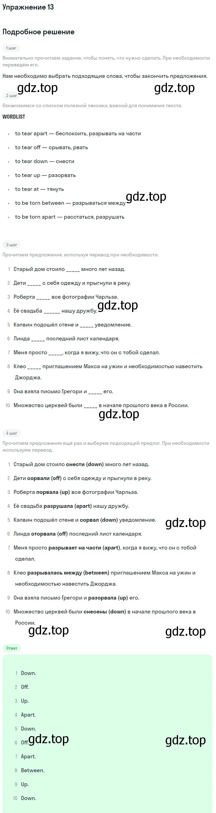 Решение номер 13 (страница 57) гдз по английскому языку 11 класс Афанасьева, Мичугина, рабочая тетрадь