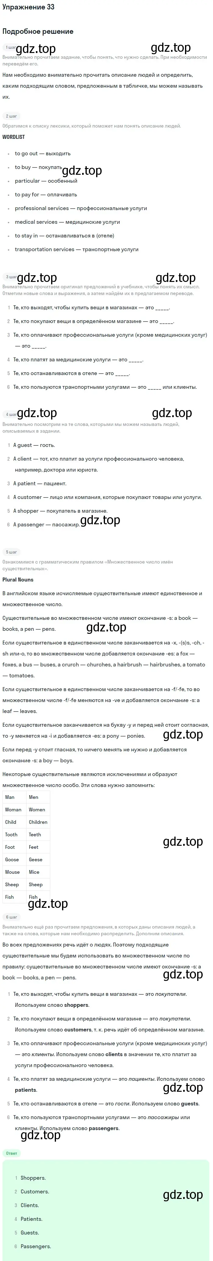 Решение номер 33 (страница 91) гдз по английскому языку 11 класс Афанасьева, Михеева, учебник