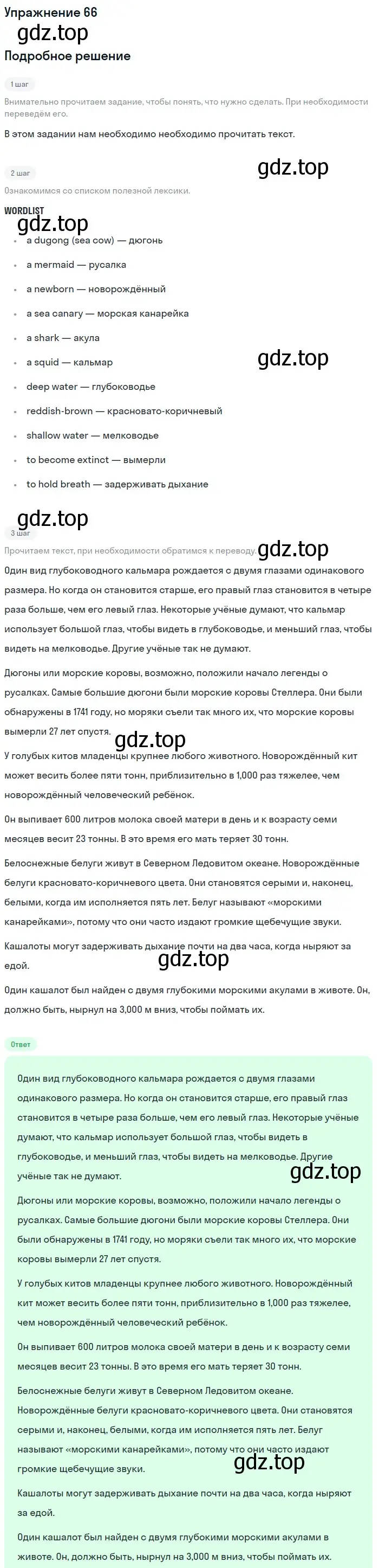 Решение номер 66 (страница 179) гдз по английскому языку 11 класс Афанасьева, Михеева, учебник