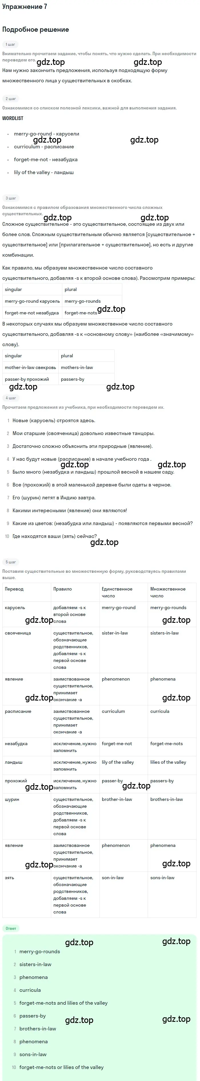 Решение номер 7 (страница 55) гдз по английскому языку 11 класс Афанасьева, Михеева, учебник