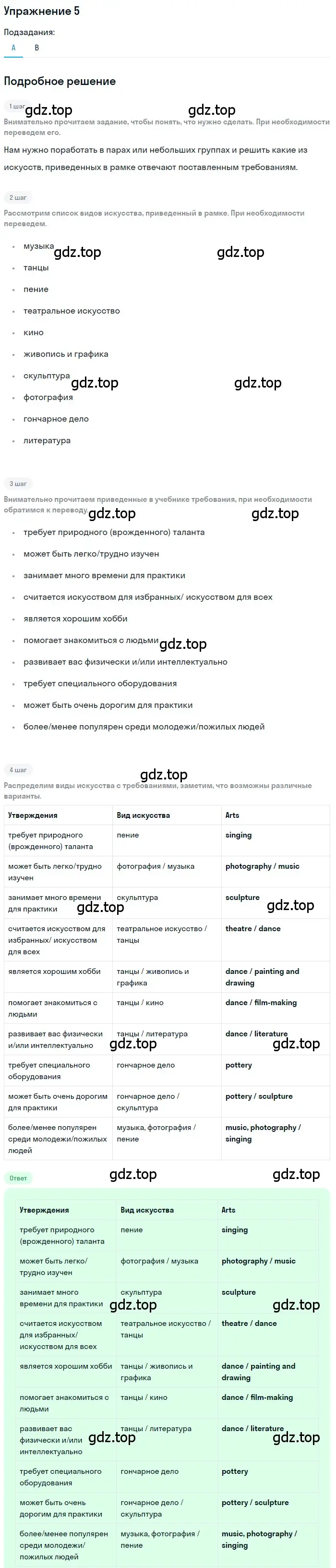 Решение номер 5 (страница 83) гдз по английскому языку 11 класс Афанасьева, Михеева, учебник