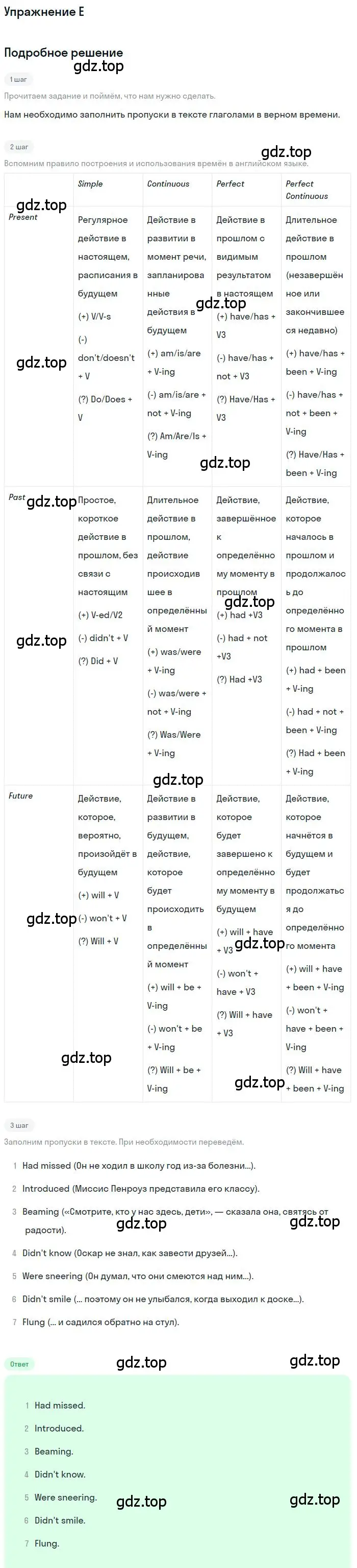 Решение  E (страница 30) гдз по английскому языку 11 класс Баранова, Дули, контрольные задания