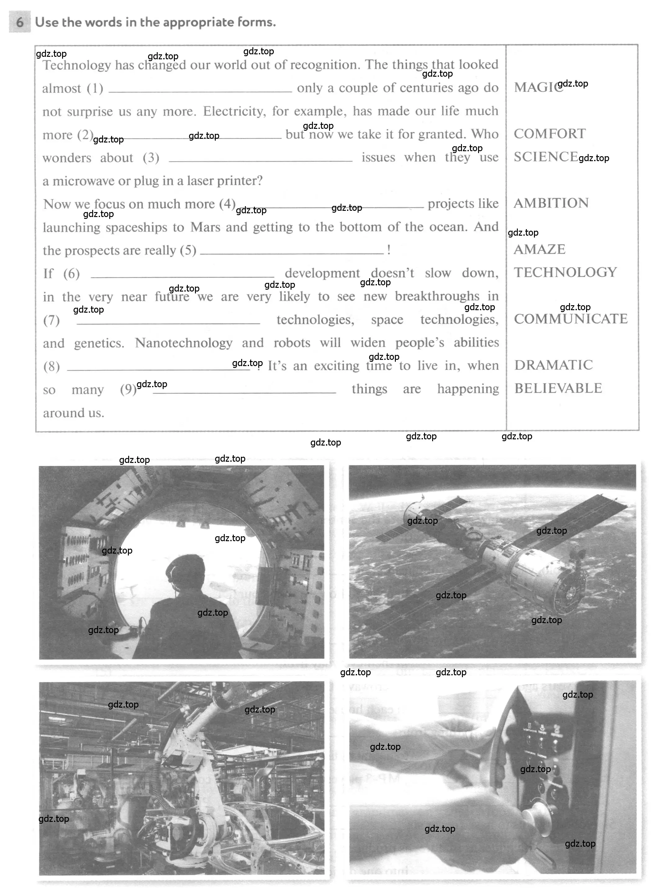 Условие номер 6 (страница 54) гдз по английскому языку 11 класс Биболетова, Бабушис, рабочая тетрадь