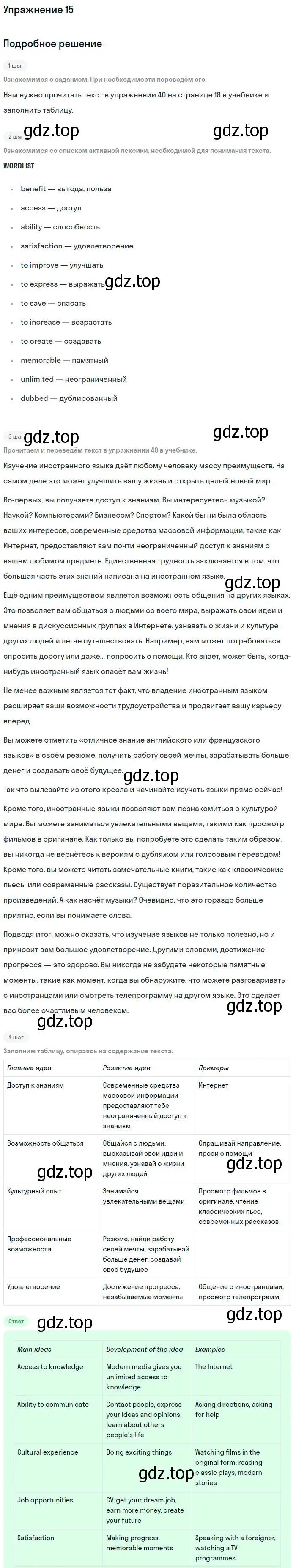 Решение номер 15 (страница 8) гдз по английскому языку 11 класс Биболетова, Бабушис, рабочая тетрадь