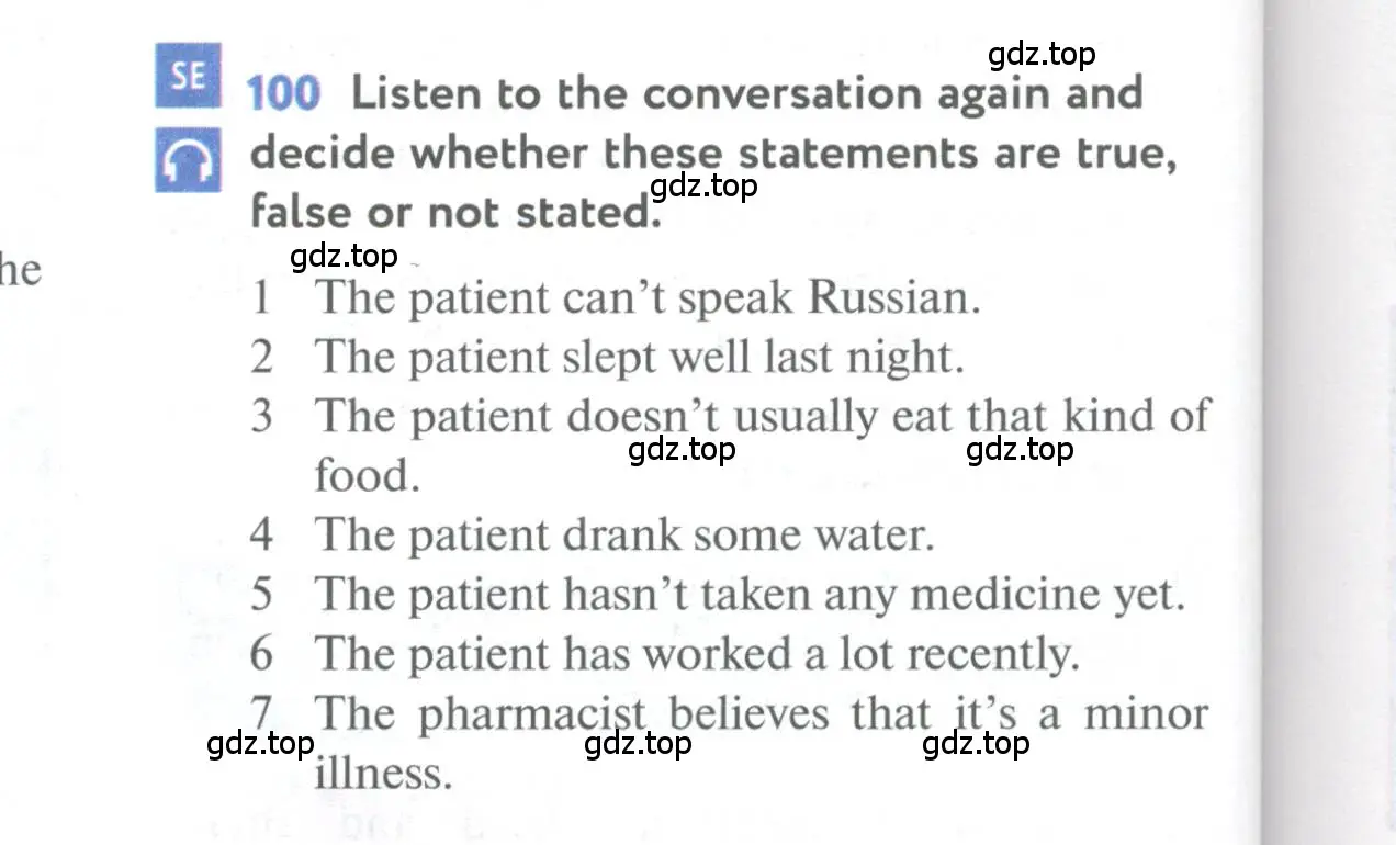 Условие номер 100 (страница 114) гдз по английскому языку 11 класс Биболетова, Бабушис, учебник