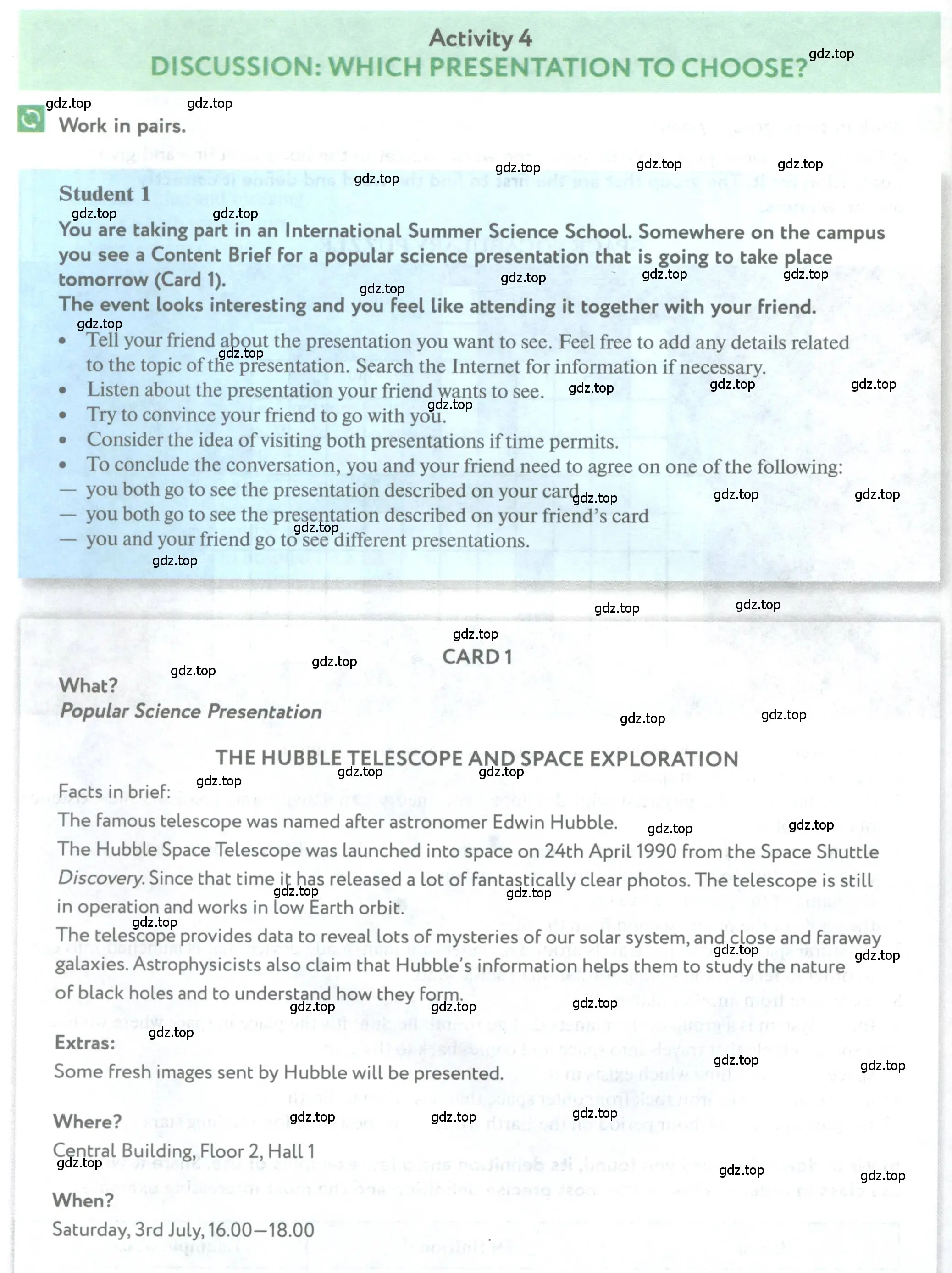 Условие  Activity 4 (страница 168) гдз по английскому языку 11 класс Биболетова, Бабушис, учебник