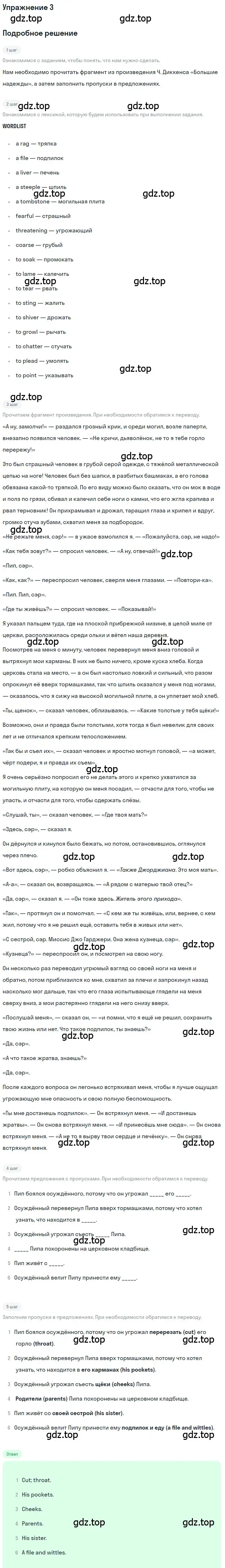 Решение номер 3 (страница 52) гдз по английскому языку 11 класс Афанасьева, Дули, учебник