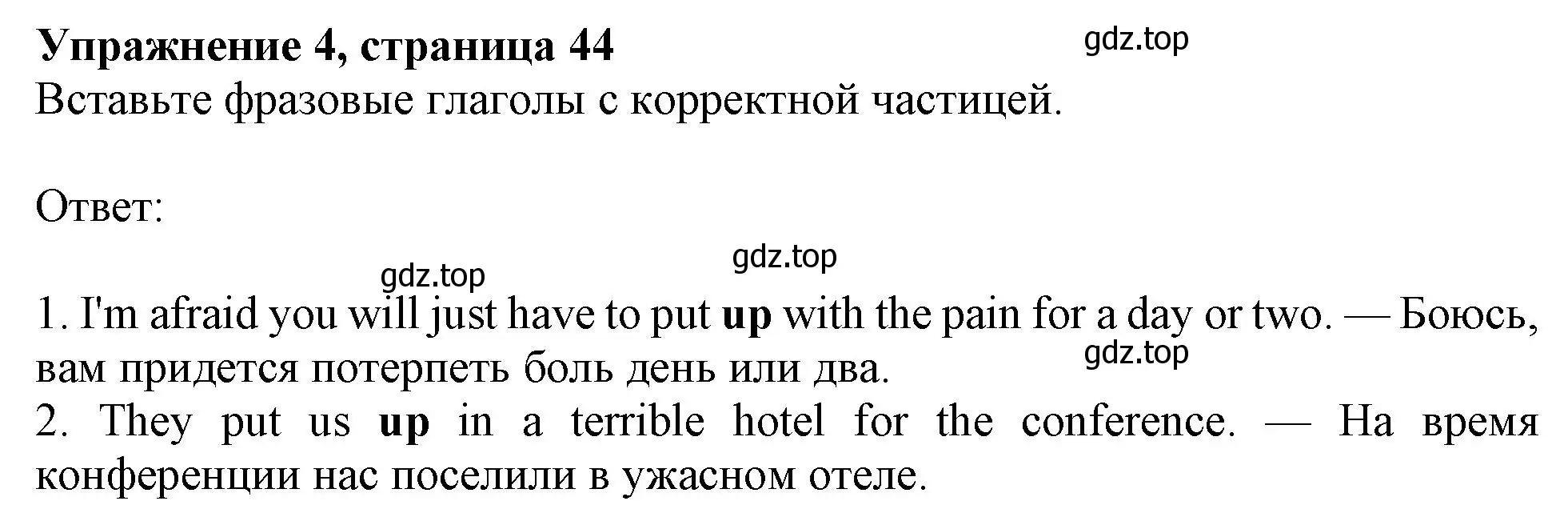 Решение 2. номер 4 (страница 44) гдз по английскому языку 11 класс Афанасьева, Дули, учебник