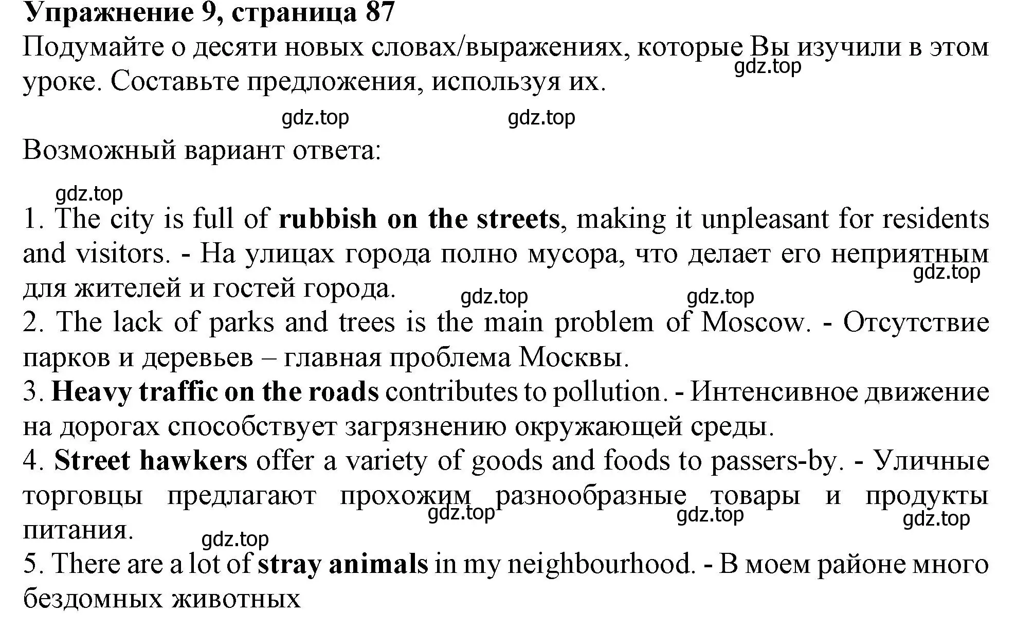 Решение 2. номер 9 (страница 87) гдз по английскому языку 11 класс Афанасьева, Дули, учебник