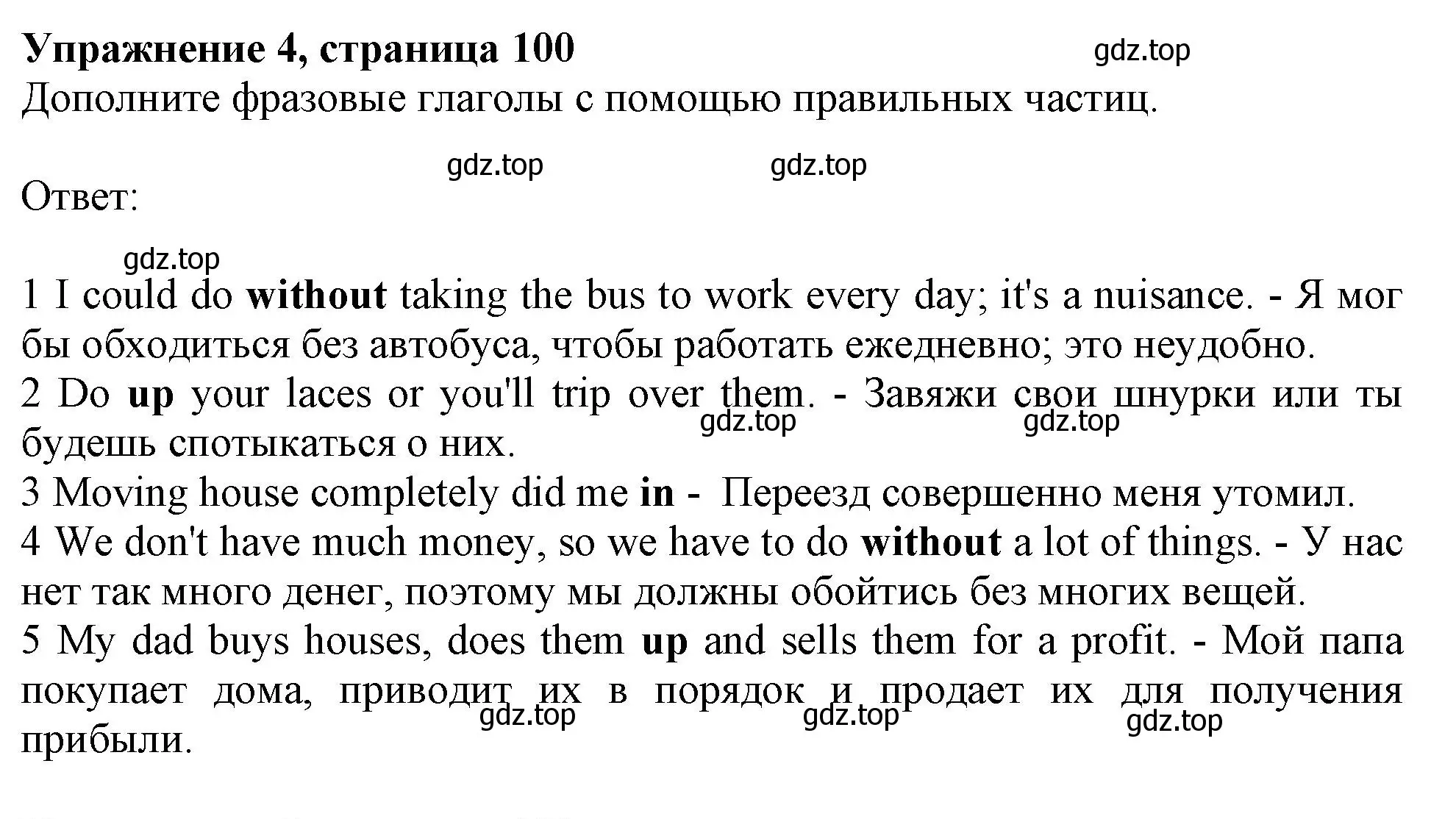 Решение 2. номер 4 (страница 100) гдз по английскому языку 11 класс Афанасьева, Дули, учебник