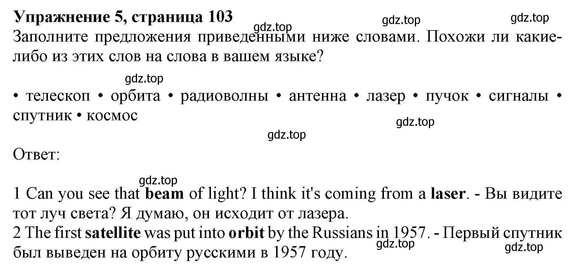 Решение 2. номер 5 (страница 103) гдз по английскому языку 11 класс Афанасьева, Дули, учебник