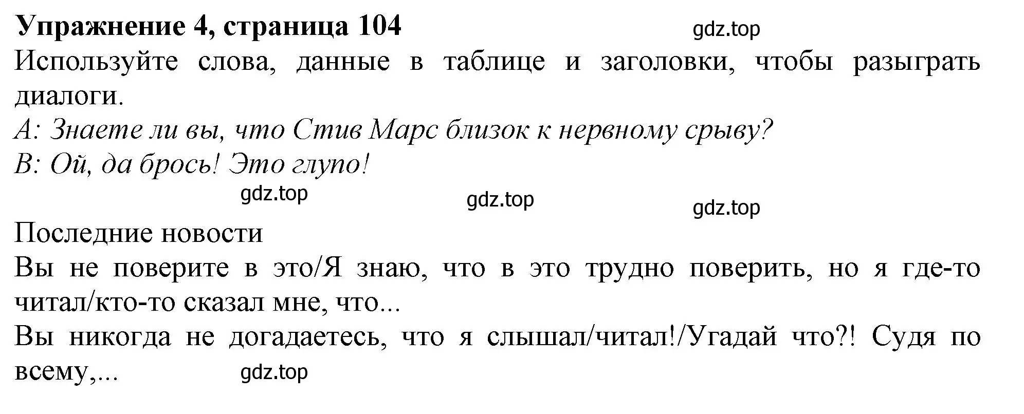 Решение 2. номер 4 (страница 104) гдз по английскому языку 11 класс Афанасьева, Дули, учебник