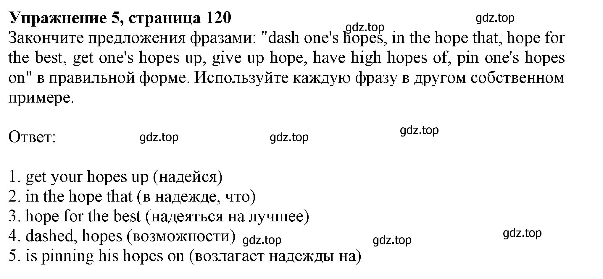 Решение 2. номер 5 (страница 120) гдз по английскому языку 11 класс Афанасьева, Дули, учебник