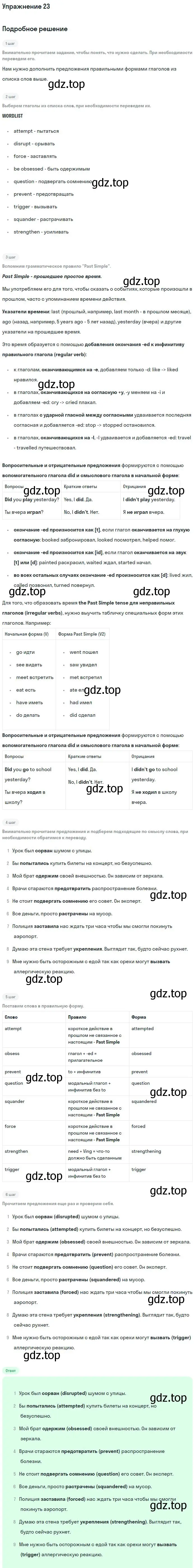 Решение номер 23 (страница 26) гдз по английскому языку 11 класс Вербицкая, Фрик, рабочая тетрадь