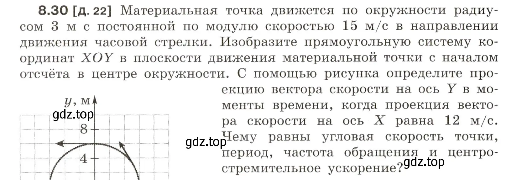 Условие номер 8.30 (страница 28) гдз по физике 7-9 класс Лукашик, Иванова, сборник задач