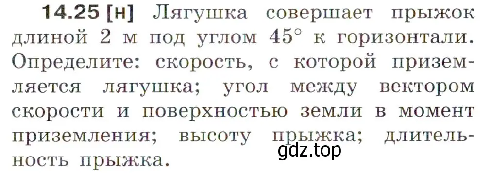 Условие номер 14.25 (страница 48) гдз по физике 7-9 класс Лукашик, Иванова, сборник задач