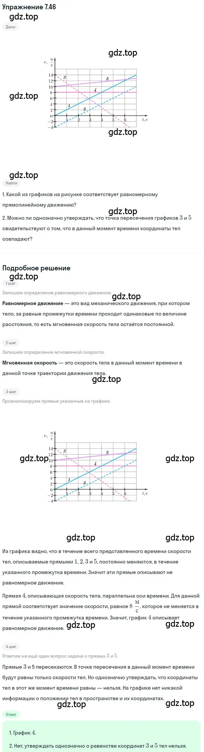 Решение номер 7.46 (страница 23) гдз по физике 7-9 класс Лукашик, Иванова, сборник задач