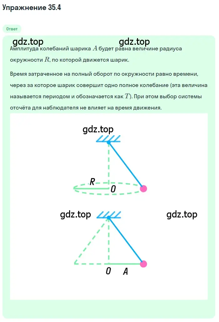 Решение номер 35.4 (страница 129) гдз по физике 7-9 класс Лукашик, Иванова, сборник задач