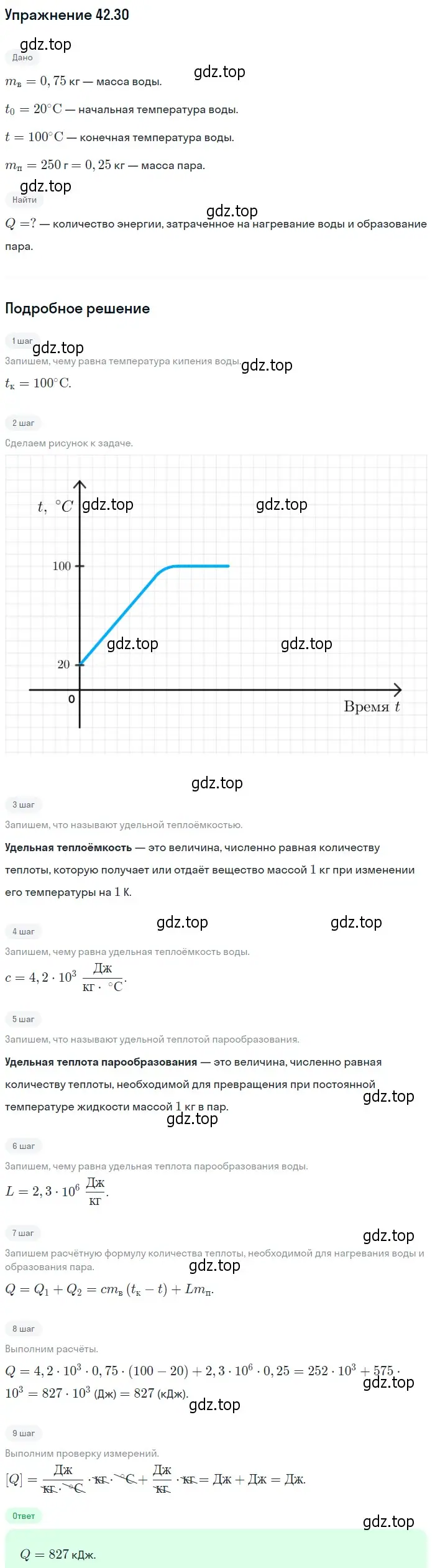 Решение номер 42.30 (страница 162) гдз по физике 7-9 класс Лукашик, Иванова, сборник задач