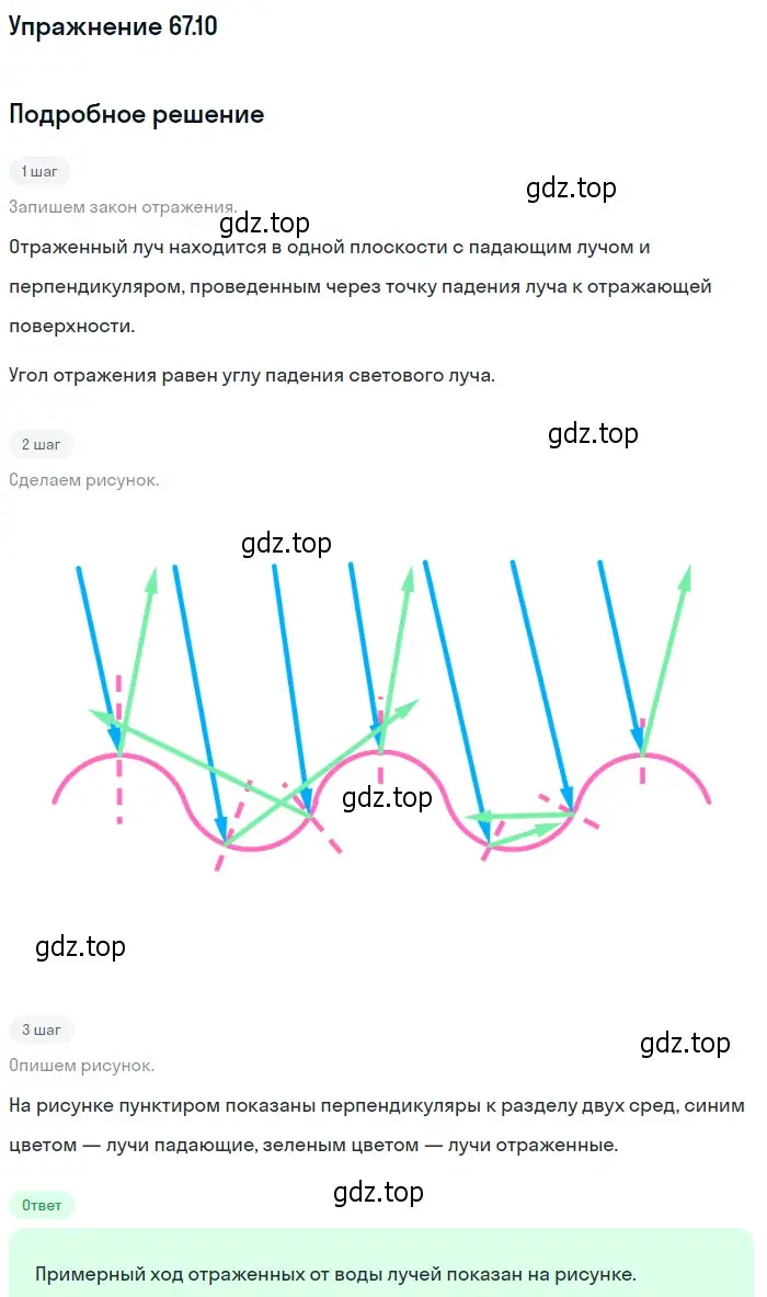 Решение номер 67.10 (страница 227) гдз по физике 7-9 класс Лукашик, Иванова, сборник задач